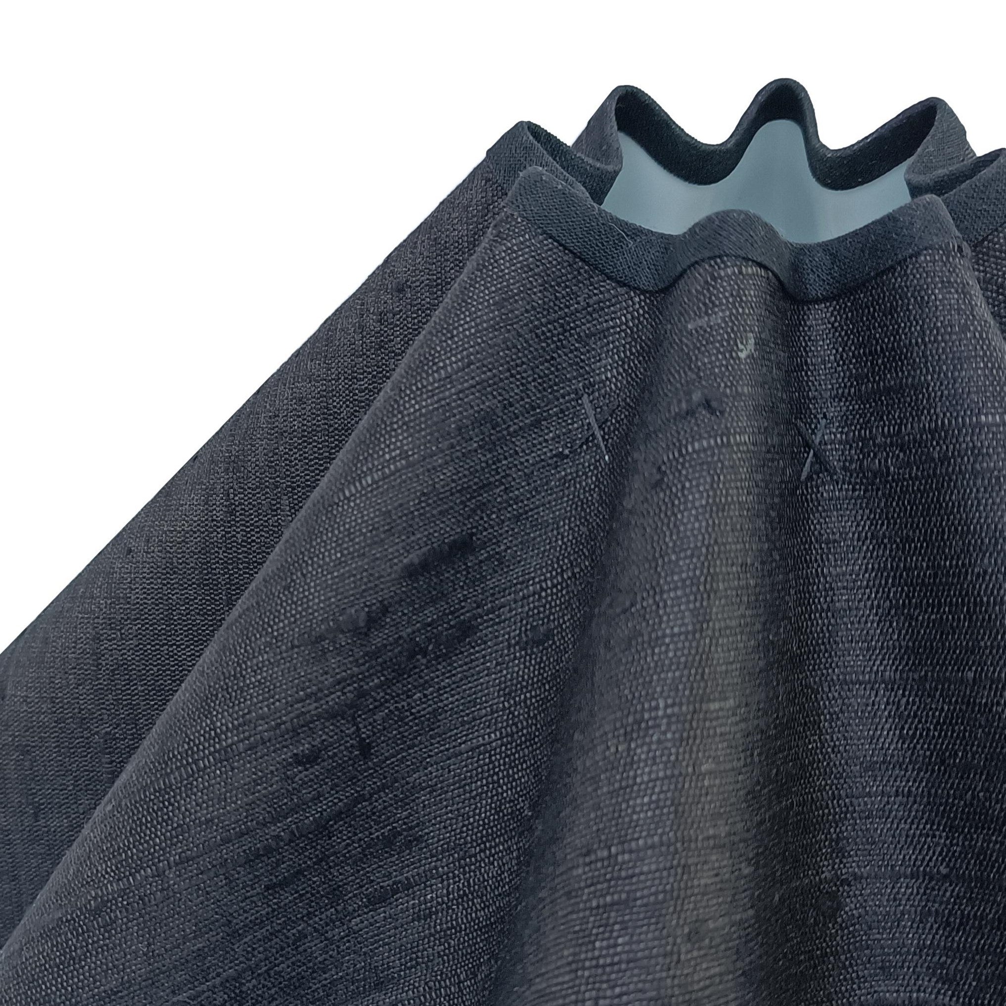 Baby Wavy lampshade in black silk A considered Space x Munro and Kerr