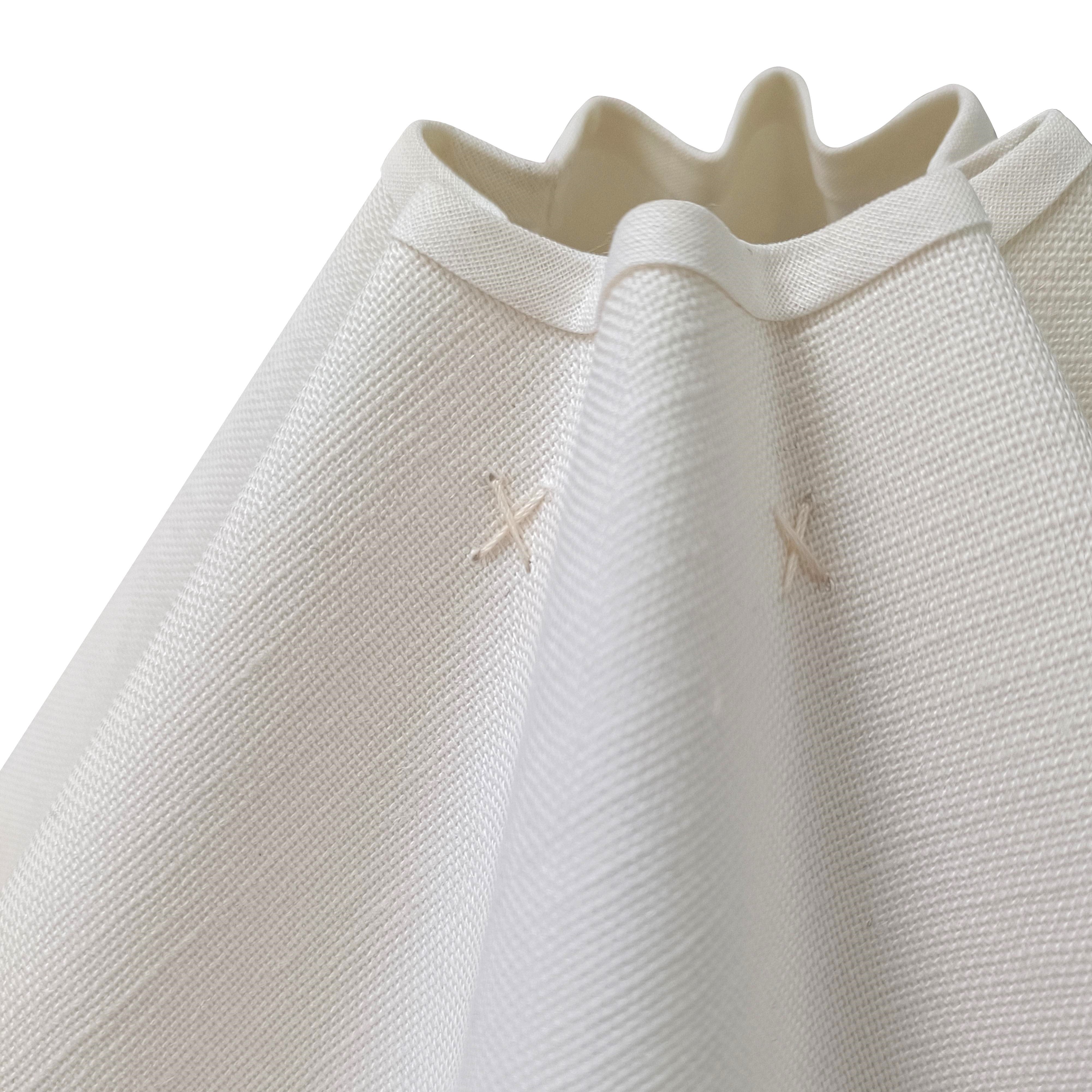 Baby Wavy Lampshade in Off White Cotton A Considered Space x Munro and Kerr