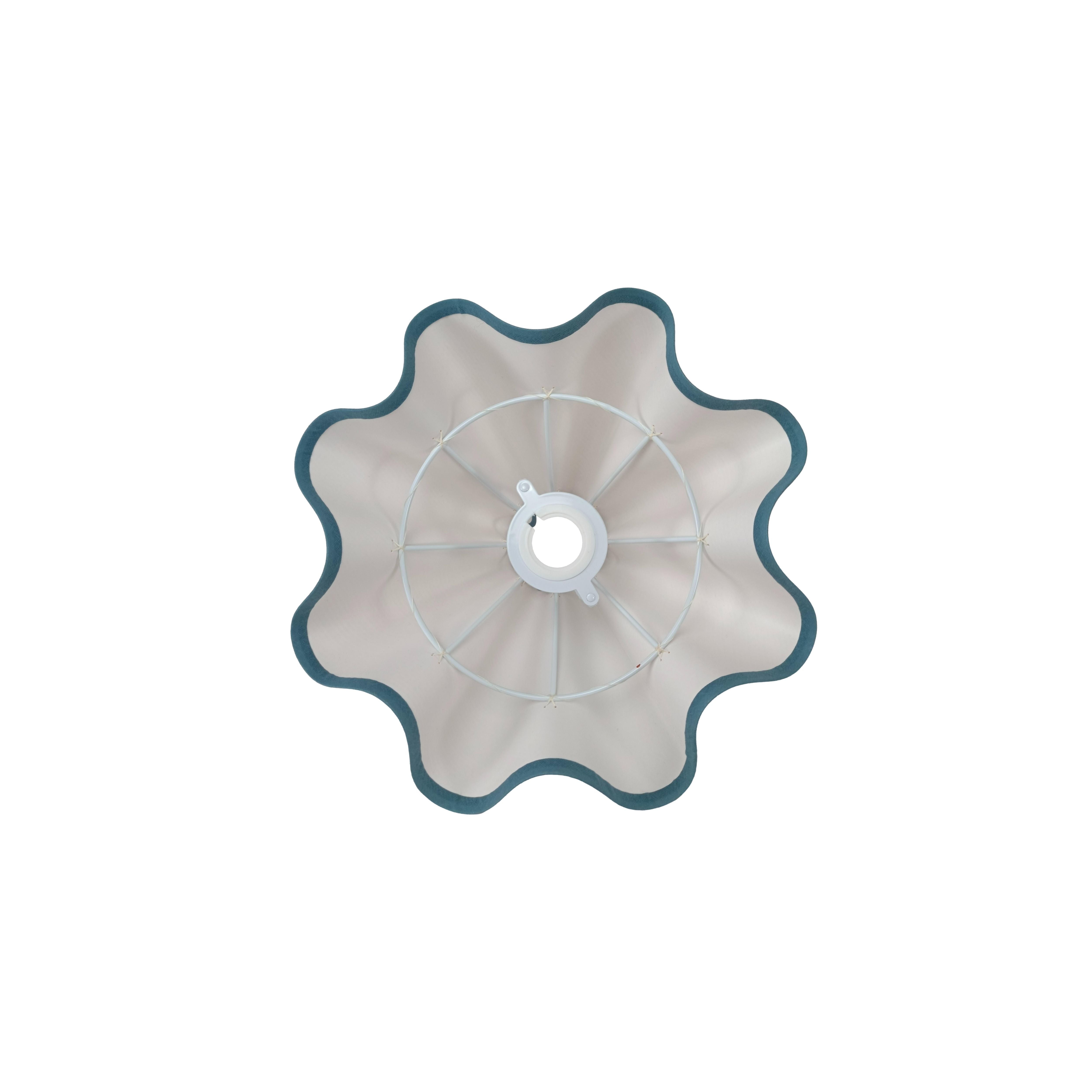 Baby Wavy Lampshade in Woven Paper with a Swedish Trim A Considered Space x Munro and Kerr