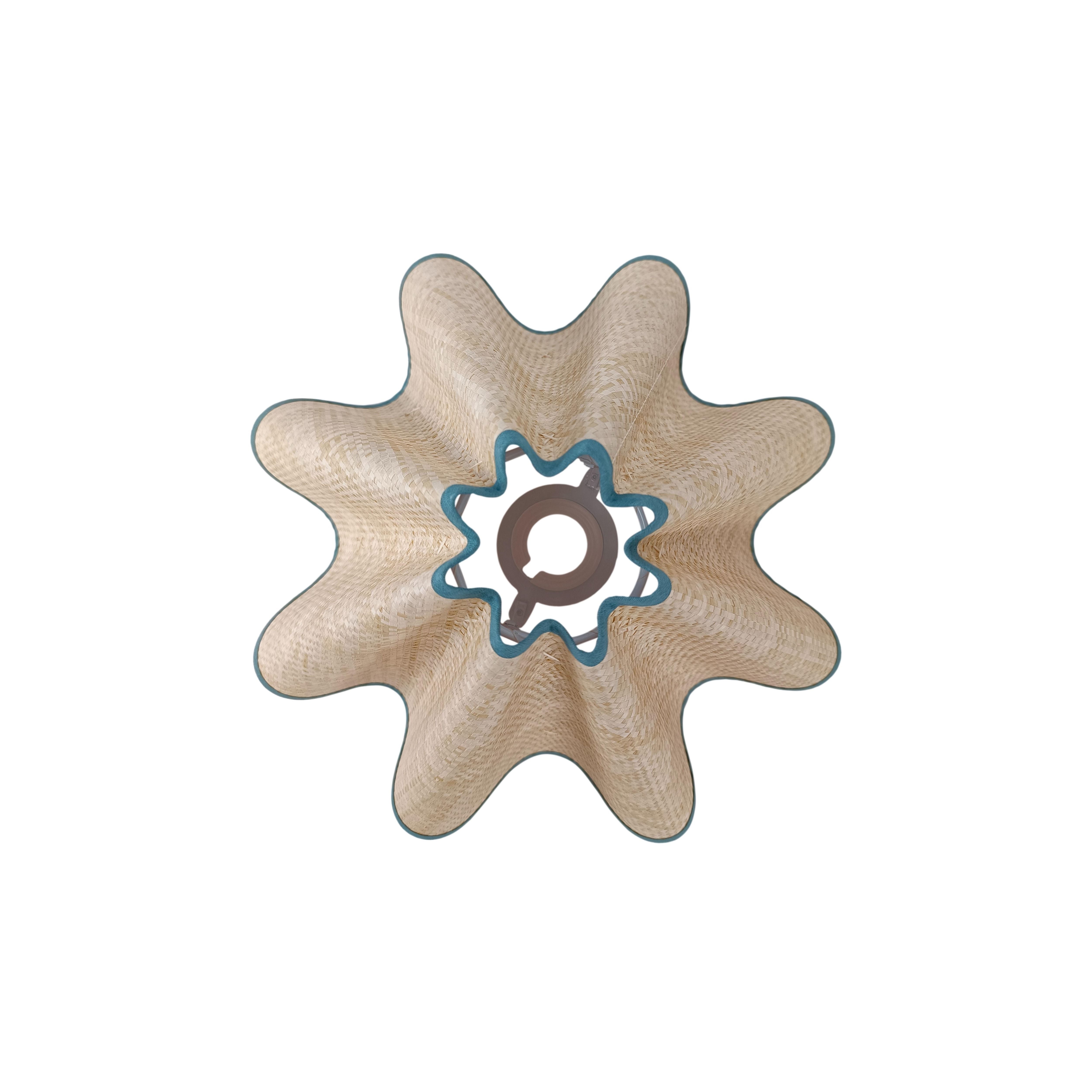 Baby Wavy Lampshade in Woven Paper with a Swedish Trim A Considered Space x Munro and Kerr