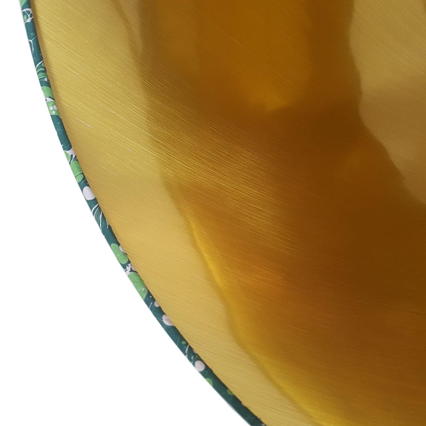 Munro and Kerr green marbled paper for a tapered drum lampshade
