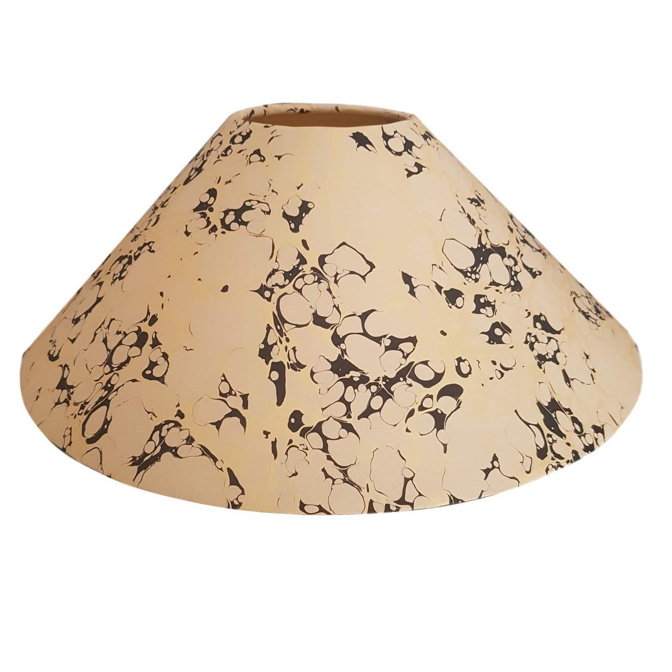 Munro and Kerr stone black gold marbled paper to be used to make coolie lampshades