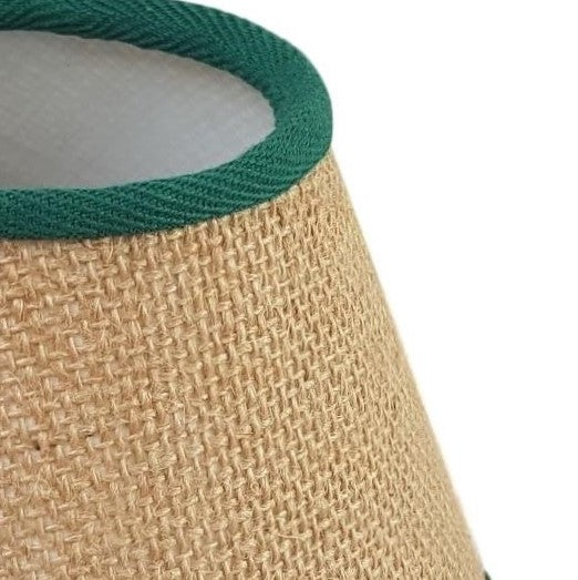 Natural Hessian Drum Lampshade