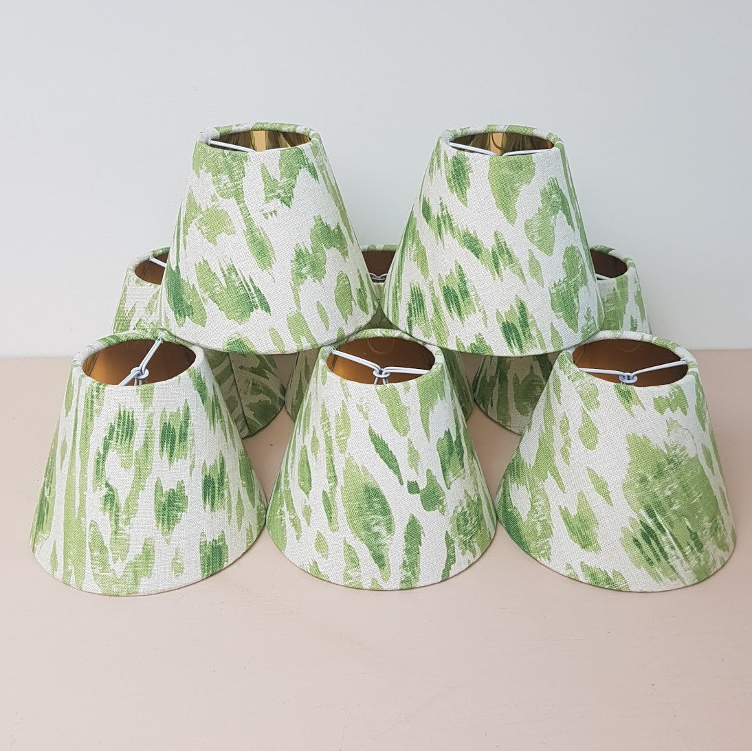 Munro and Kerr customers own material candle clip lampshade