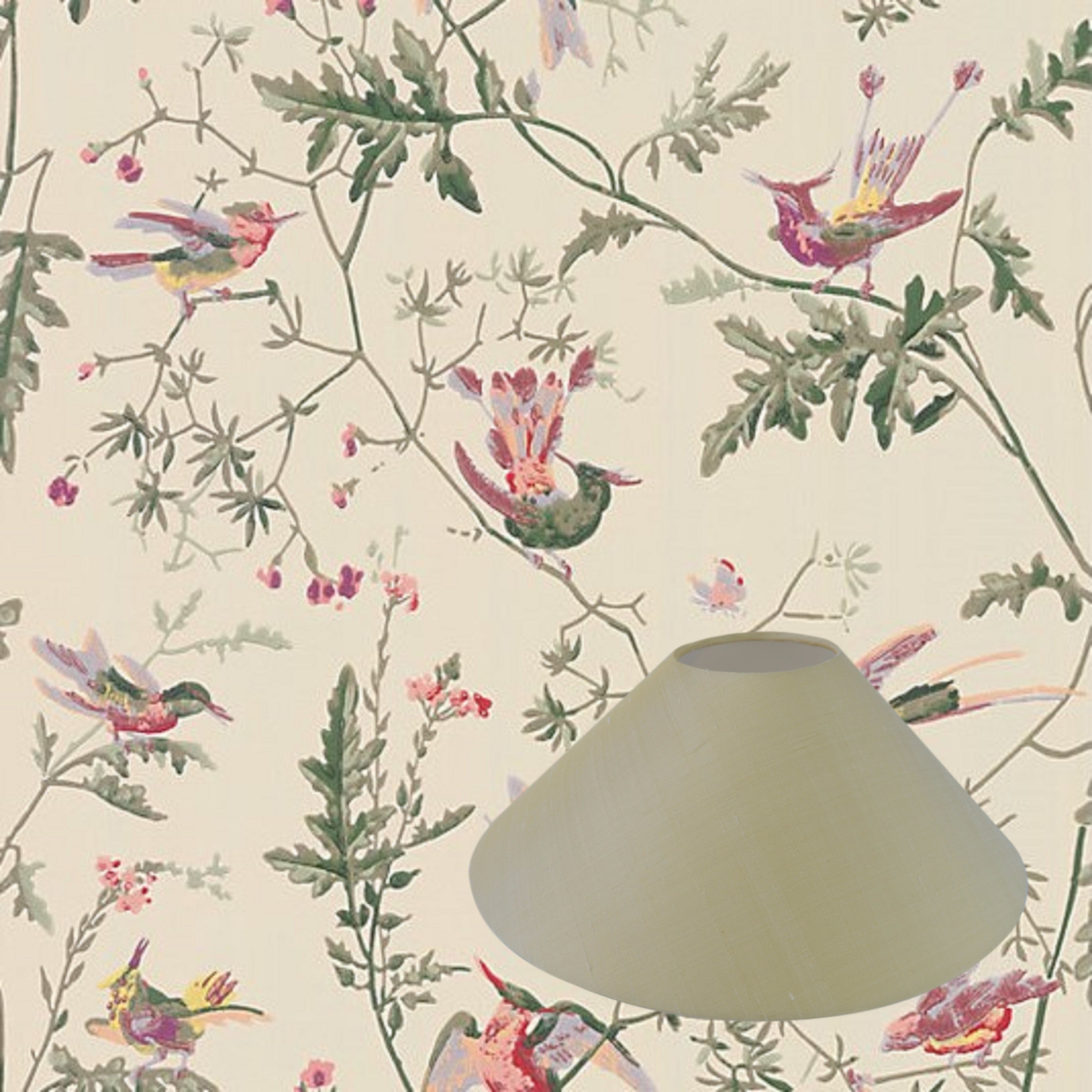 Munro and Kerr coolie lampshade made with customers own material