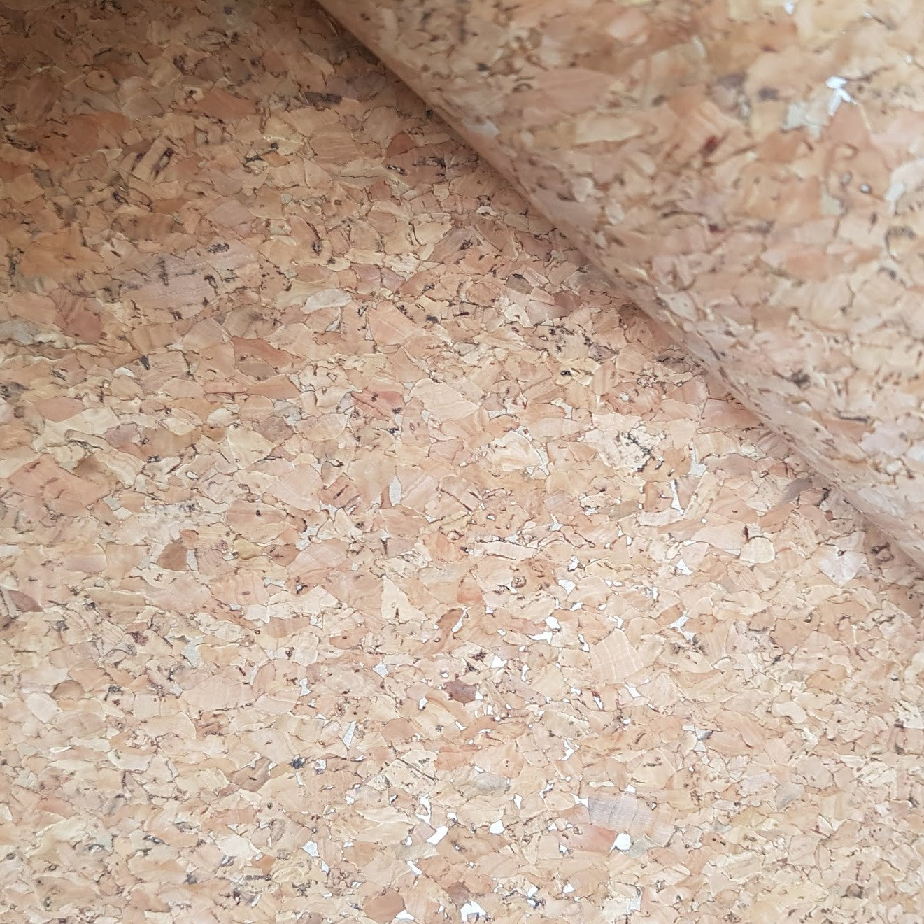 Munro and Kerr handmade cork lampshade with white natural navy black red trim