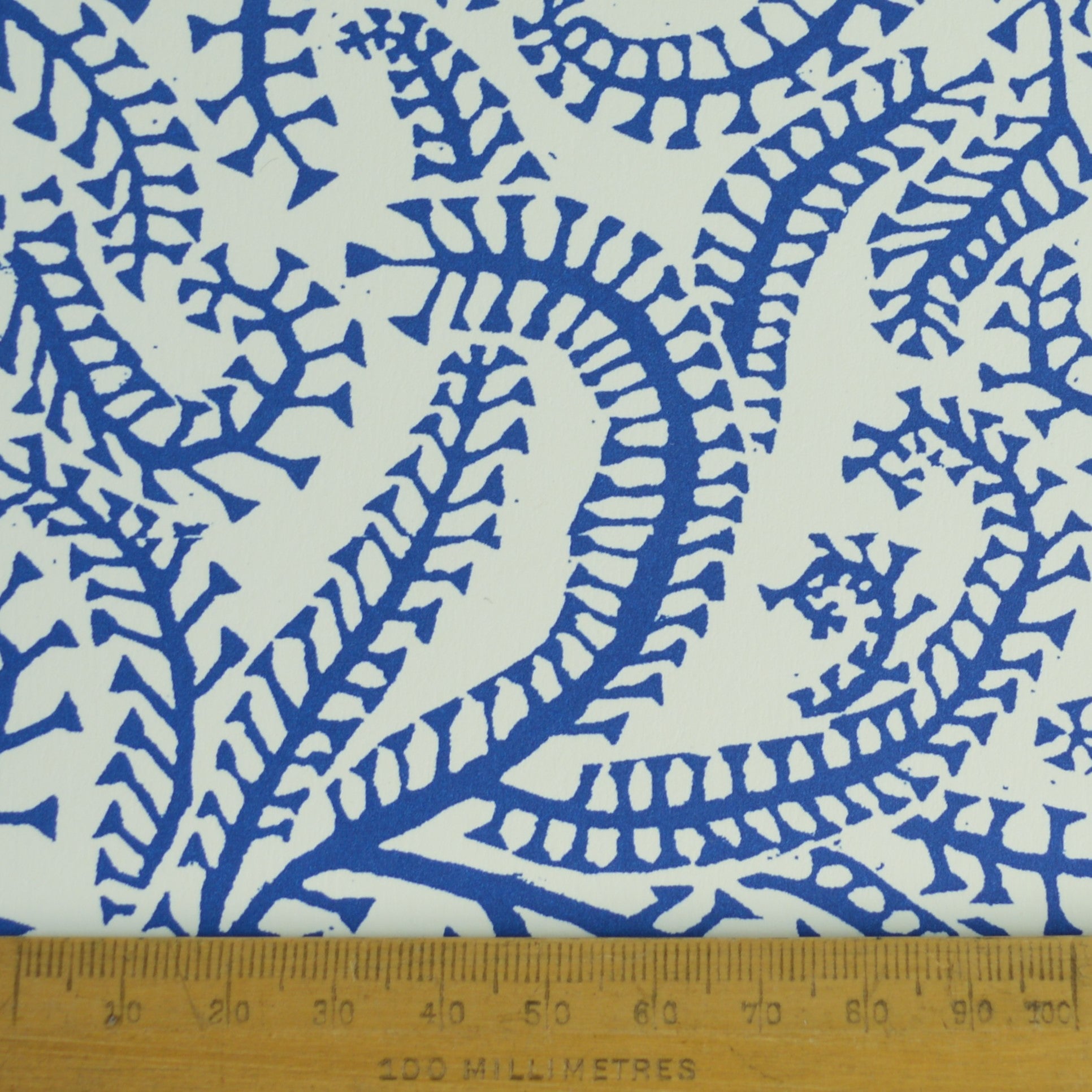 Blue #07 Printed Paper Drum Lampshade