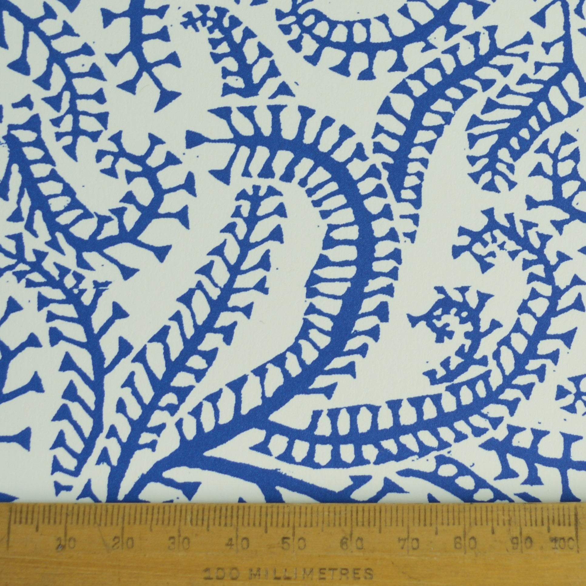 Blue #07 Printed Paper Tapered Empire Lampshade