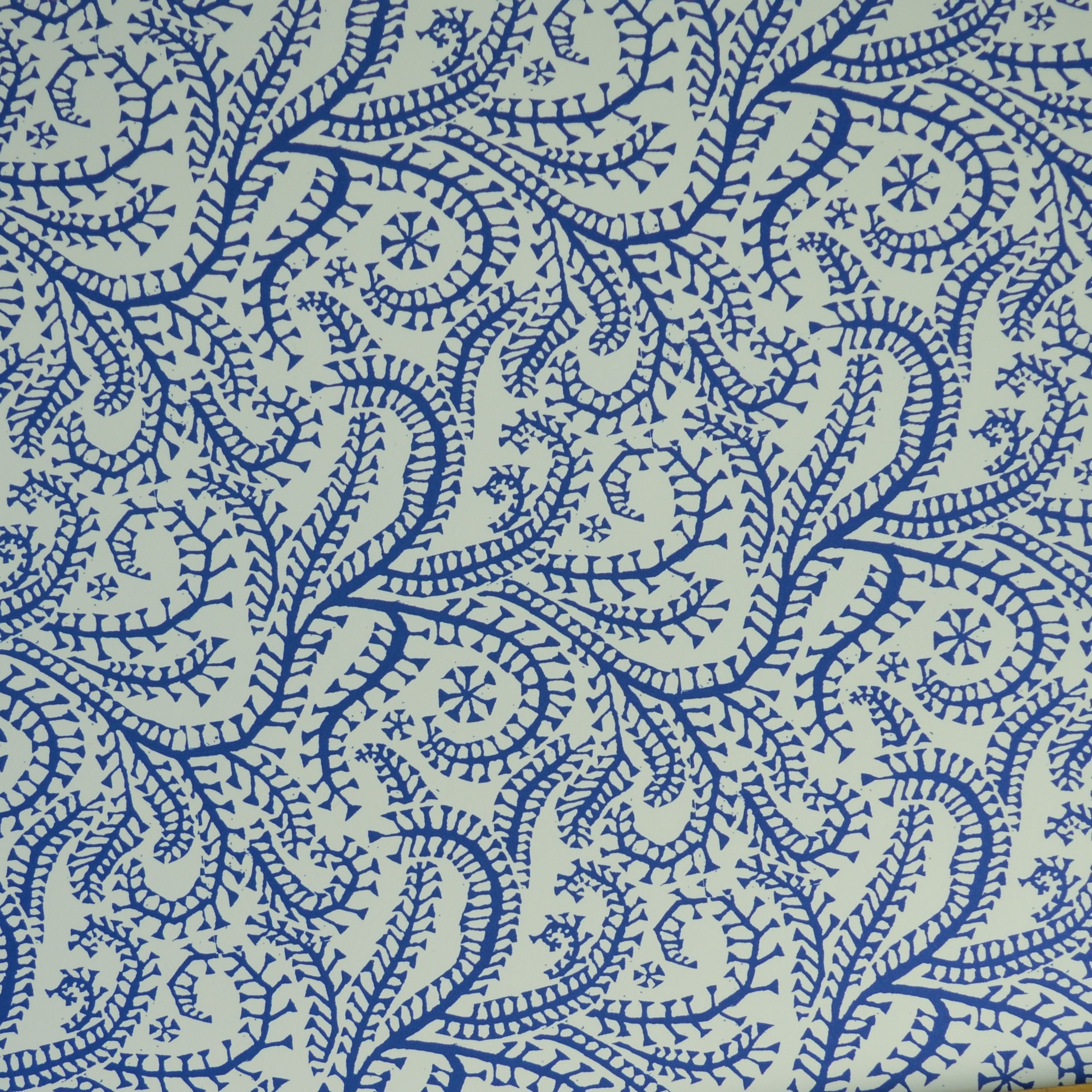 Blue #07 Printed Paper Tapered Empire Lampshade