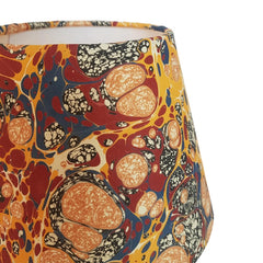 Munro and Kerr multicoloured mustard marbled paper empire lampshade
