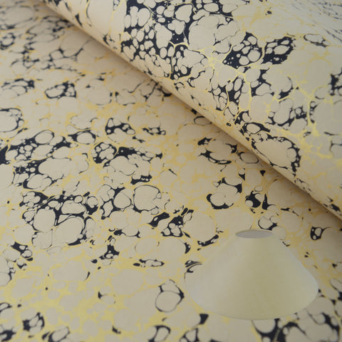 Munro and Kerr detail of stone marbled paper for a coolie lampshade