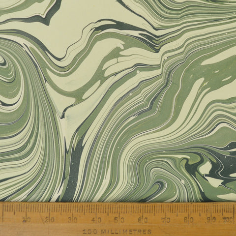 Munro and Kerr green malachite marbled lampshade paper