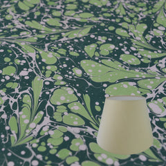 Green #06 Marbled Paper Empire Lampshade
