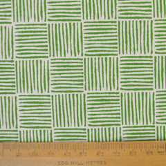 Munro and Kerr green hand printed paper for an empire lampshade